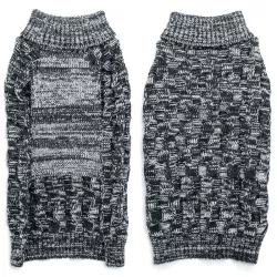 Sweterek XXL 45cm dla psa ze ściegiem warkoczowym miękki i wygodny - 8719138065462