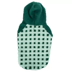 Płaszcz zimowy S 25 cm w kratkę dla psa z kapturem miękki i ciepły - 8719138065608