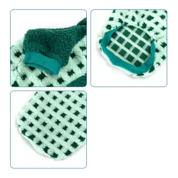 Płaszcz zimowy S 25 cm w kratkę dla psa z kapturem miękki i ciepły - 8719138065608