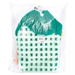 Płaszcz zimowy XL 40 cm w kratkę dla psa z kapturem miękki i ciepły - 8719138065639