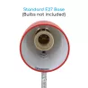 Lampa biurkowa z klipsem elastyczna bez źródła światła Czerwona E27 - 8433325182304