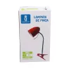 Lampa biurkowa z klipsem bez źródła światła Czerwona E27 - 8433325182304