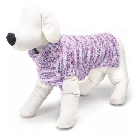 Kolorowy sweterek XS 20 cm dla psa z plecionym wzorem miękki i wygodny - 8719138064779