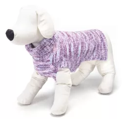 Kolorowy sweterek M 30 cm dla psa z plecionym wzorem miękki i wygodny - 8719138064953