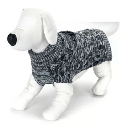 Sweterek S 25 cm dla psa ze ściegiem warkoczowym miękki i wygodny - 8719138065424