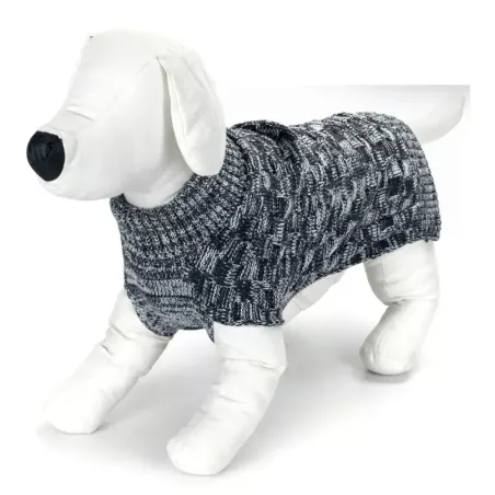 Sweterek S 25 cm dla psa ze ściegiem warkoczowym miękki i wygodny - 8719138065424