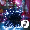 Sznur 10mb 400 led Ip44 zimnych lampek choinkowych led z zasilaczem - 8433325381639
