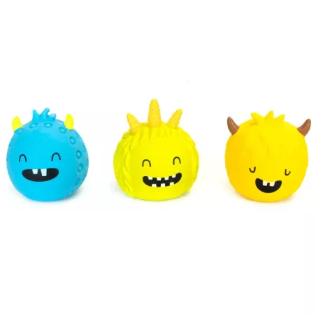 Rogaty diabełek gumowa zabawka dla psa gryzak z dźwiękiem około 6cm-8719138214594