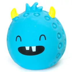 Rogaty diabełek gumowa zabawka dla psa gryzak z dźwiękiem około 6cm-8719138214594