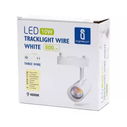 LED Trójprzewodowe światło szynowe białe 10W - 8433325202248