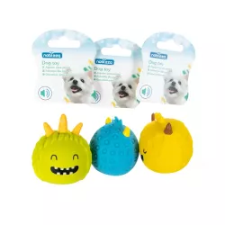 Rogaty diabełek gumowa zabawka dla psa gryzak z dźwiękiem około 6cm-8719138214594