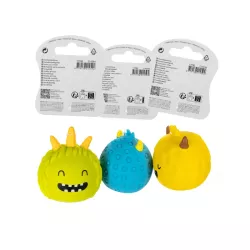 Rogaty diabełek gumowa zabawka dla psa gryzak z dźwiękiem około 6cm-8719138214594