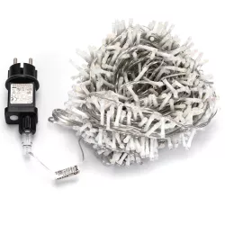 Sznur 30mb 600led kolorowych lampek choinkowych Ip44 z zasilaczem - 8433325002428