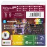Sznur 30mb 600led kolorowych lampek choinkowych Ip44 z zasilaczem - 8433325002428