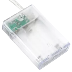 Lampki choinkowe na 3 baterie AA duże i małe bombki złote i czerwone - 8433325413668