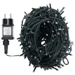 Sznur 20mb 200led ciepłych lampek choinkowych led Ip44 z zasilaczem - 8433325002909