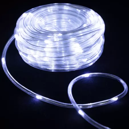 Wąż led 10mb sznur 200 led zimnych led Φ10mm z zasilaczem 8 funkcji - 8433325003074