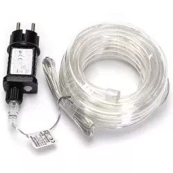 Wąż led 10mb kolorowy sznur 200 led RGBY Φ10mm z zasilaczem 8 funkcji - 8433325003111