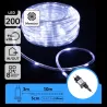 Wąż led 10mb sznur 200 led zimnych led Φ10mm z zasilaczem 8 funkcji - 8433325003074