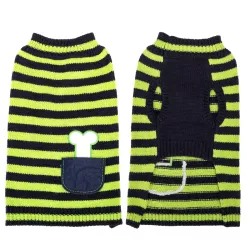 Sweter dla psa XL 40 cm w kontrastowe paski miękki ciepły i wygodny - 8719138064137