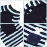 Sweter dla psa XL 40 cm w kontrastowe paski miękki ciepły i wygodny - 8719138064137