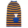 Sweter dla psa XXL 45 cm w kontrastowe paski miękki ciepły i wygodny - 8719138064144