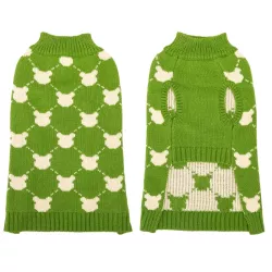 Sweter dla psa XS 20 cm żakardowy w ciapki miękki ciepły i wygodny - 8719138064168