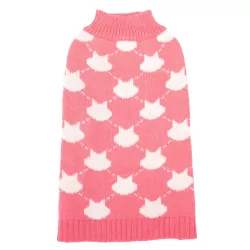 Sweter dla psa S 25 cm żakardowy w ciapki miękki ciepły i wygodny - 8719138064182