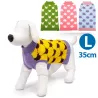 Sweter dla psa L 35 cm żakardowy w ciapki miękki ciepły i wygodny - 8719138064205