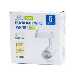 LED Trójprzewodowe światło szynowe białe 24W - 8433325202286