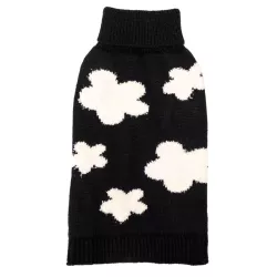 Sweter dla psa XXL 45 cm żakardowy w kwiatki miękki ciepły i wygodny - 8719138064687