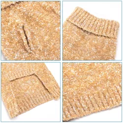 Sweter dla psa S 25 cm żakardowy w kropeczki miękki ciepły i wygodny - 8719138065301