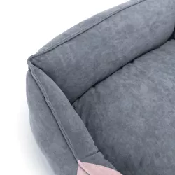 Zestaw 3 legowisk posłania dla zwierząt domowych posłania różowo szare - 8719138072040