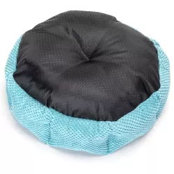 Zestaw 3 legowisk posłania dla zwierząt domowych niebieskie ośmiokątne - 8719138072422