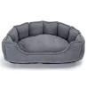 Zestaw 2 legowisk dla psa lub kota półokrągłego w kolorze szarym - 8719138072446