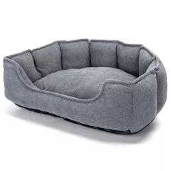 Zestaw 2 legowisk dla psa lub kota półokrągłego w kolorze szarym - 8719138072446