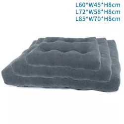 Zestaw 3 szarych poduszek dla psa i kota leżanki mała średnia i duża - 8719138072491