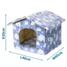 Buda 48x45x39cm ciepły domek dla psa lub kota wygodna i przytulna - 8719138072927