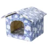 Buda 48x45x39cm ciepły domek dla psa lub kota wygodna i przytulna - 8719138072927