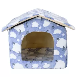 Buda 48x45x39cm ciepły domek dla psa lub kota wygodna i przytulna - 8719138072927