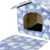 Buda 48x45x39cm ciepły domek dla psa lub kota wygodna i przytulna - 8719138072927