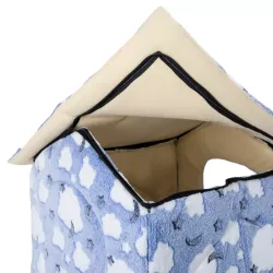 Buda 48x45x39cm ciepły domek dla psa lub kota wygodna i przytulna - 8719138072927