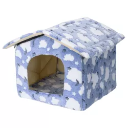 Buda 53x50x43cm ciepły domek dla psa lub kota wygodna i przytulna - 8719138072958
