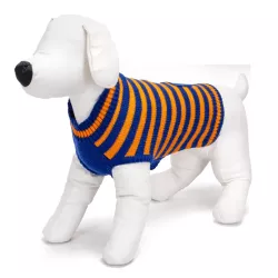Sweter dla psa L 35 cm w kontrastowe paski miękki ciepły i wygodny - 8719138064120