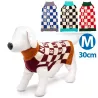 Sweter dla psa M 30 cm żakardowy w szachownicę miękki ciepły i wygodny - 8719138064250