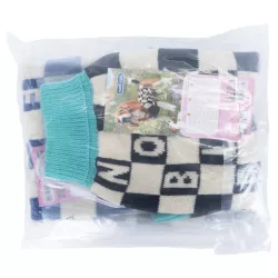 Sweter dla psa M 30 cm żakardowy w szachownicę miękki ciepły i wygodny - 8719138064250