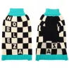 Sweter dla psa XL 35 cm żakardowy w szachownicę miękki ciepły wygodny - 8719138064274