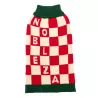 Sweter dla psa XL 35 cm żakardowy w szachownicę miękki ciepły wygodny - 8719138064274