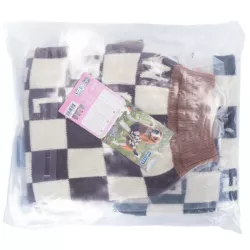 Sweter dla psa XL 35 cm żakardowy w szachownicę miękki ciepły wygodny - 8719138064274