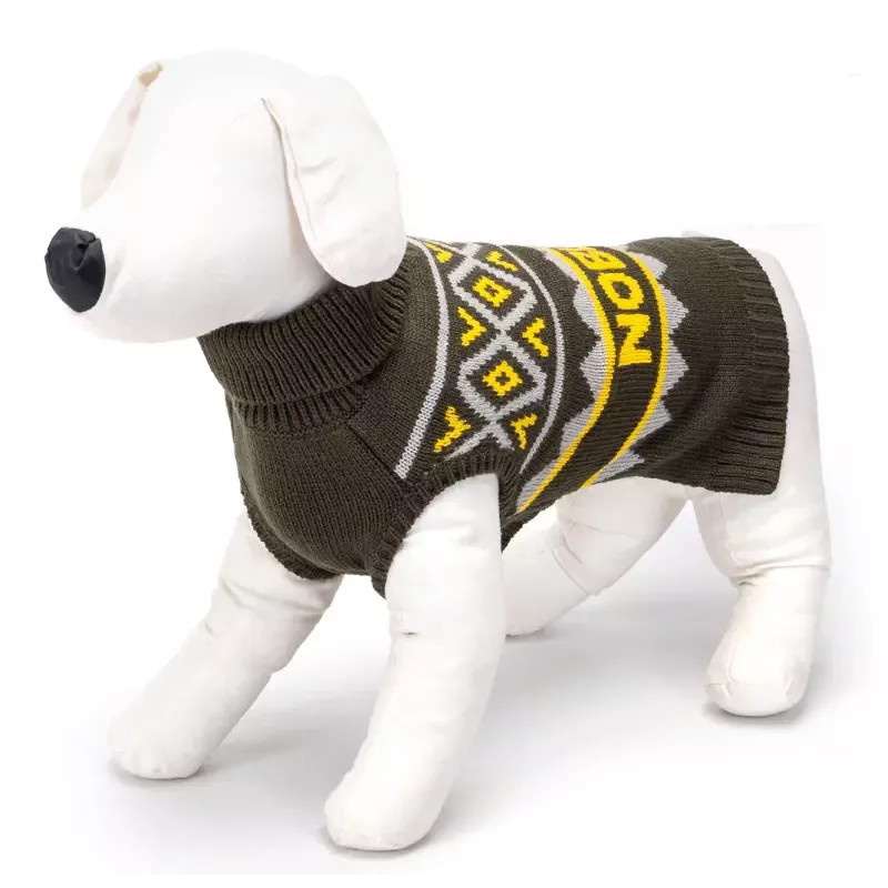 Sweter dla psa S 25 cm żakardowy z logiem miękki ciepły i wygodny - 8719138064366